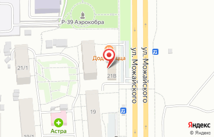 Скиф на улице Можайского на карте