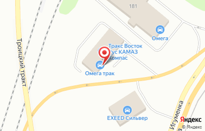 Дилерский центр Мерседес-Бенц ОМЕГА ТРАК на карте