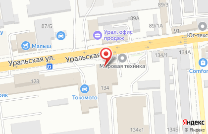 Торговая компания Мировая Техника-Кубань в Карасунском районе на карте