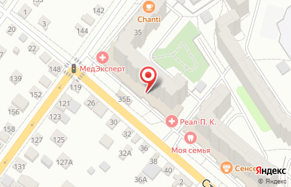 Магазин у дома Бристоль на Степной улице, 35 в Энгельсе на карте