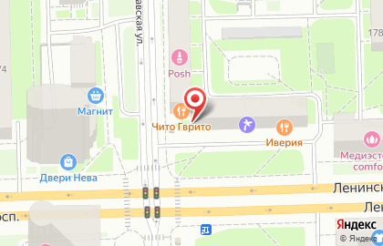 Салон корпусной мебели Командор-Плюс на метро Московская на карте