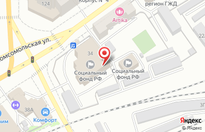 Юридическая компания Дельта на Комсомольской на карте