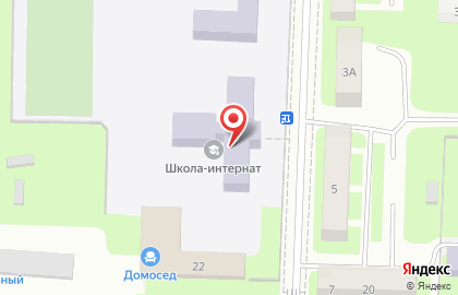 Специальная Школа-интернат на улице Строителей на карте