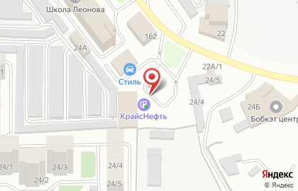 АЗС КрайсНефть на улице Ширямова, 22а на карте