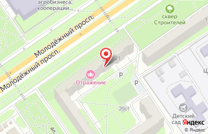 Продуктовый магазин в микрорайоне Жукова на карте