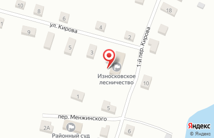 Износковское лесничество на карте