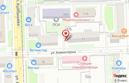 Парикмахерская Hair Salon в Свердловском районе на карте
