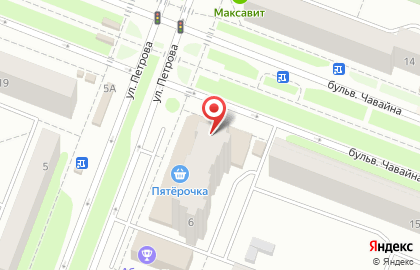 Магазин товаров для детей Мамин Хвостик на улице Петрова на карте