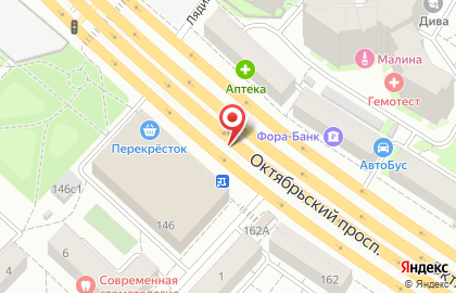 Магазин ГОРЯЩИХ Путевок на Октябрьском проспекте на карте