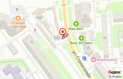 Цветочная лавка Жасмин на улице Строителей на карте