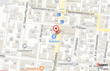 Магазин цветов Амелия в Хасавюрте на карте