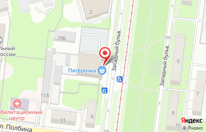 Супермаркет Пятёрочка в Засвияжском районе на карте
