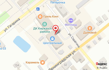 ТЦ Центральный на улице Серёгина на карте