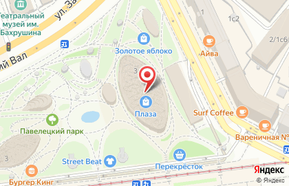 Ресторан Кофемания Bez Tarelok на Павелецкой площади на карте