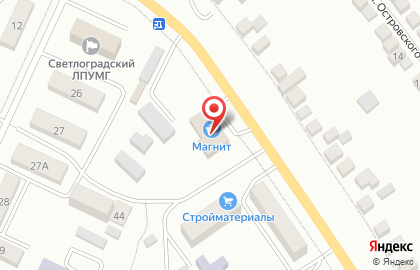 Магазин косметики и бытовой химии Магнит Косметик в Светлограде на карте