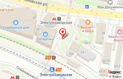 Ресторан Комильфо на Большой Семёновской улице на карте