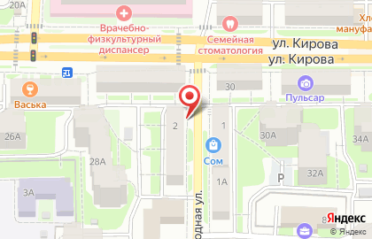Кафе У кедра на Пригородной улице на карте