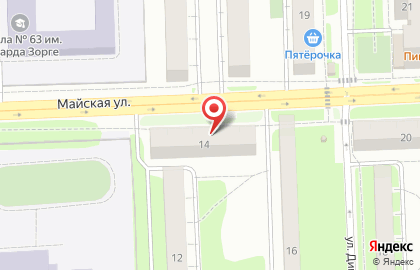 Магазин кондитерских изделий на Майской улице на карте