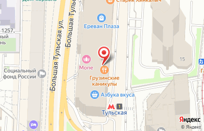 Ювелирный салон Roberto Bravo на метро Тульская на карте