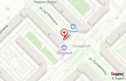 Западный, ЖСК Западный-1 в Верх-Исетском районе на карте
