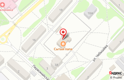 Супермаркет Красное & Белое на Первомайской улице на карте