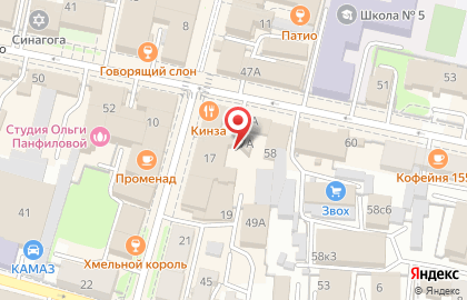 Мини-отель Винтаж на Театральной улице на карте