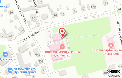 Детская туберкулезная больница, г. Бийск в Барнауле на карте