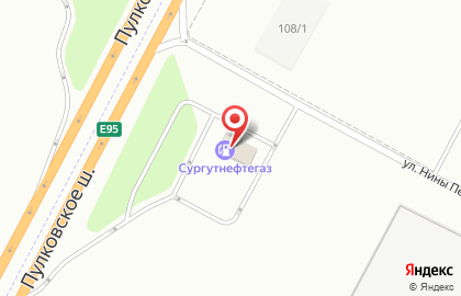 Автозаправочная станция Киришиавтосервис на Пулковском шоссе на карте