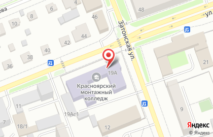 Красноярский монтажный колледж на улице Академика Вавилова на карте