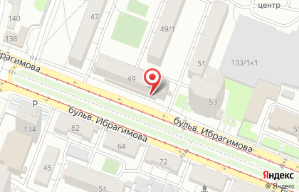 Банкомат СберБанк на бульваре Ибрагимова, 49 на карте