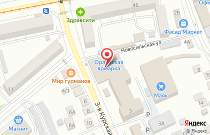 Магазин замороженной продукции Элика в Железнодорожном районе на карте