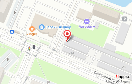 Шиномонтажная мастерская в Солнечном проезде на карте