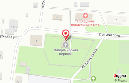 Храм Владимирской иконы Божией Матери в Петрозаводске на карте