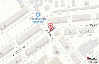 Магазин продуктов Надежда на улице Пушкина на карте