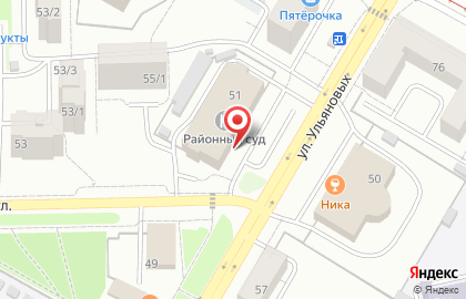 Орджоникидзевский районный суд г. Уфы на карте