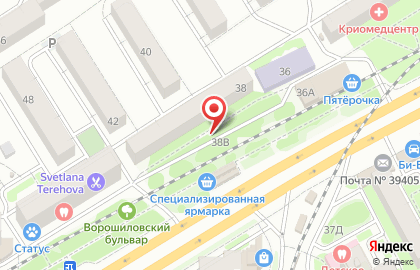 Интерлингва на улице Ворошилова на карте