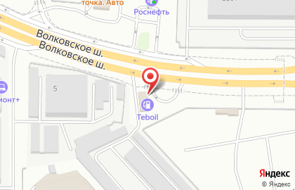 Автосервис Shell на Волковском шоссе на карте