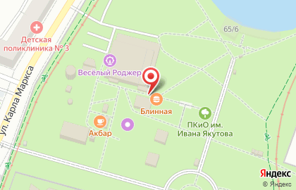 Блинница в Советском районе на карте
