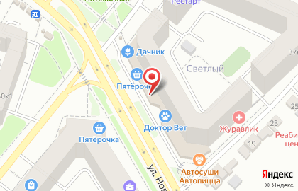 Центр мебели Мякишъ на улице Новосёлов на карте