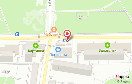 Киоск фастфудной продукции на улице Олеко Дундича на карте