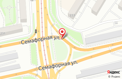 Рекламные щиты (6*3), Свердловский район, Ориентир-М на Семафорной улице на карте