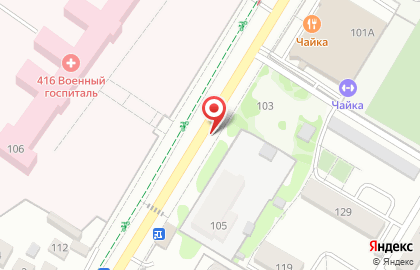 1+1 на Краснознамённой улице на карте