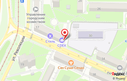 Продуктовый магазин Смак на улице Революции на карте