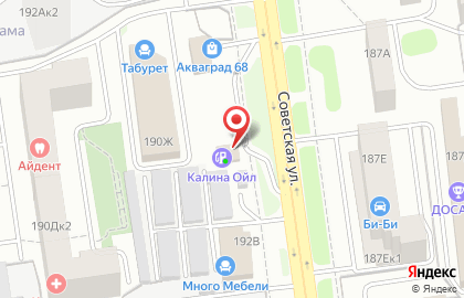 АЗС Роснефть на Советской улице на карте