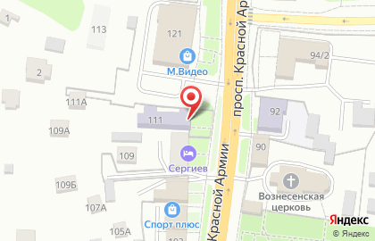 Вечерняя (сменная) общеобразовательная школа на проспекте Красной Армии на карте