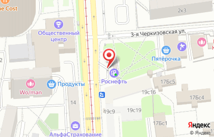 Технический центр Роснефть в Преображенском на карте