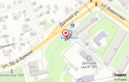 Акула на Дачной улице на карте