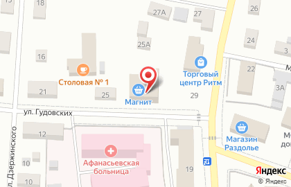 Супермаркет Магнит в Кирове на карте