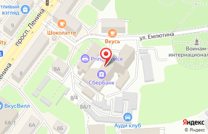 СберБанк на проспекте Ленина, 10б на карте