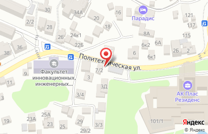 Магазин смешанных товаров на Политехнической улице на карте